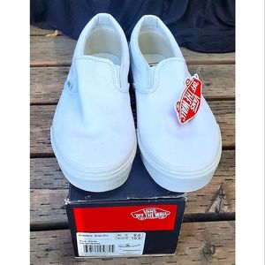 VANS White Slip-On Mens 9